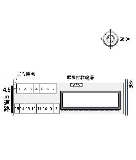 ★手数料０円★岐阜市折立　月極駐車場（LP）